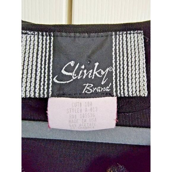 SLINKY BRAND Medium‎ Colorful Zip Up Jacket M Lightweight Stretch Knit Topper - Picture 5 of 8